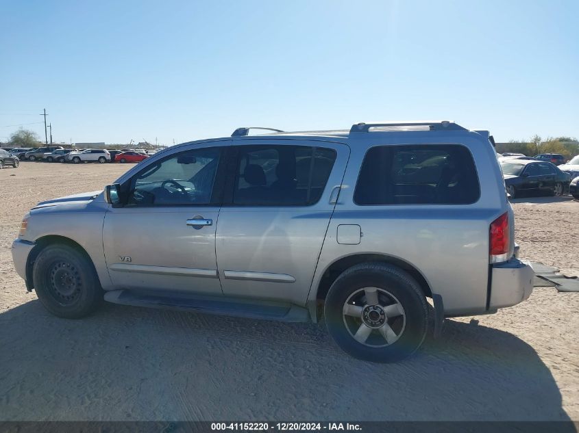 2007 Nissan Armada Se VIN: 5N1AA08A57N712026 Lot: 41152220