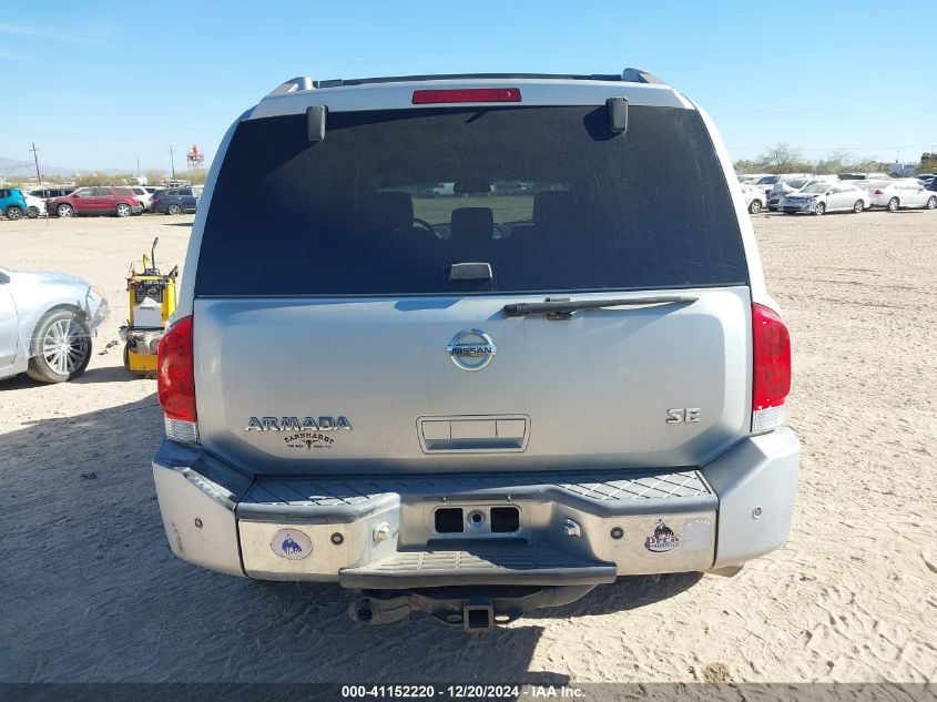 2007 Nissan Armada Se VIN: 5N1AA08A57N712026 Lot: 41152220