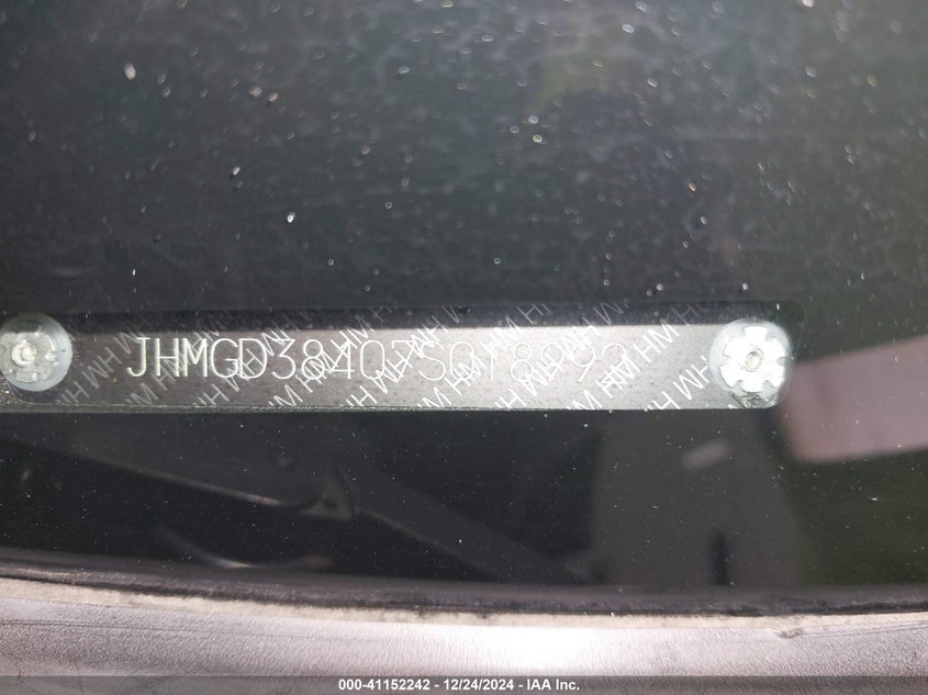 2007 Honda Fit VIN: JHMGD38407S018992 Lot: 41152242