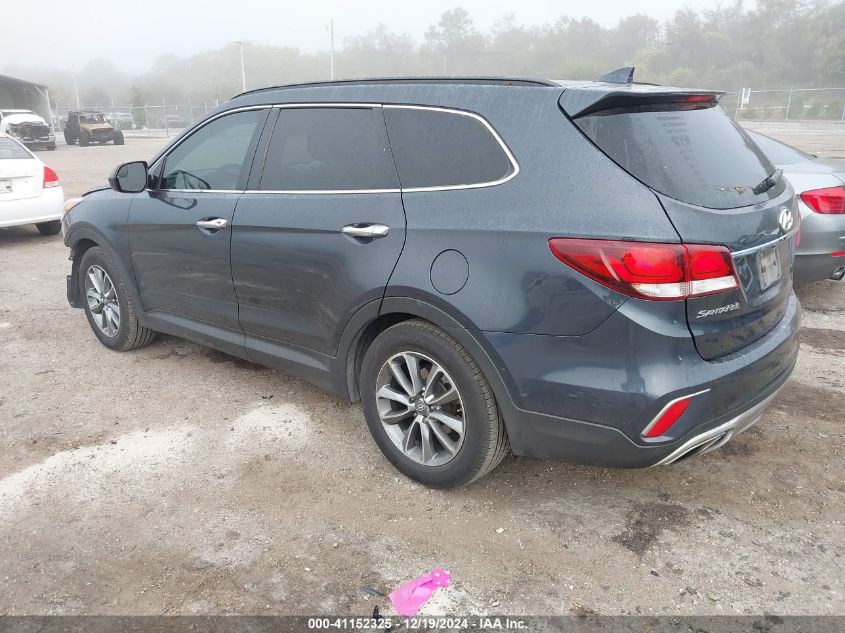 VIN KM8SM4HF2HU238610 2017 Hyundai Santa Fe, SE no.3