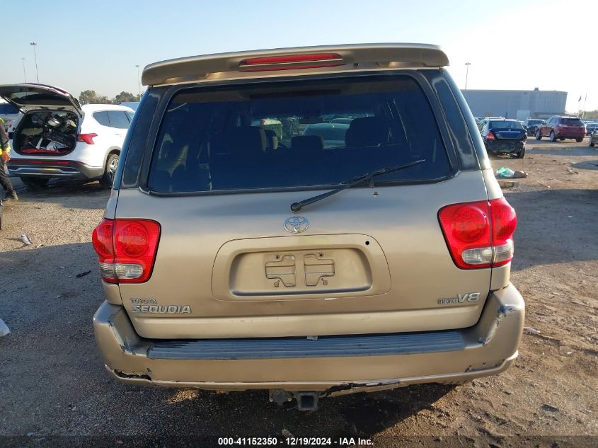 2005 Toyota Sequoia Sr5 V8 VIN: 5TDZT34A45S249554 Lot: 41152350