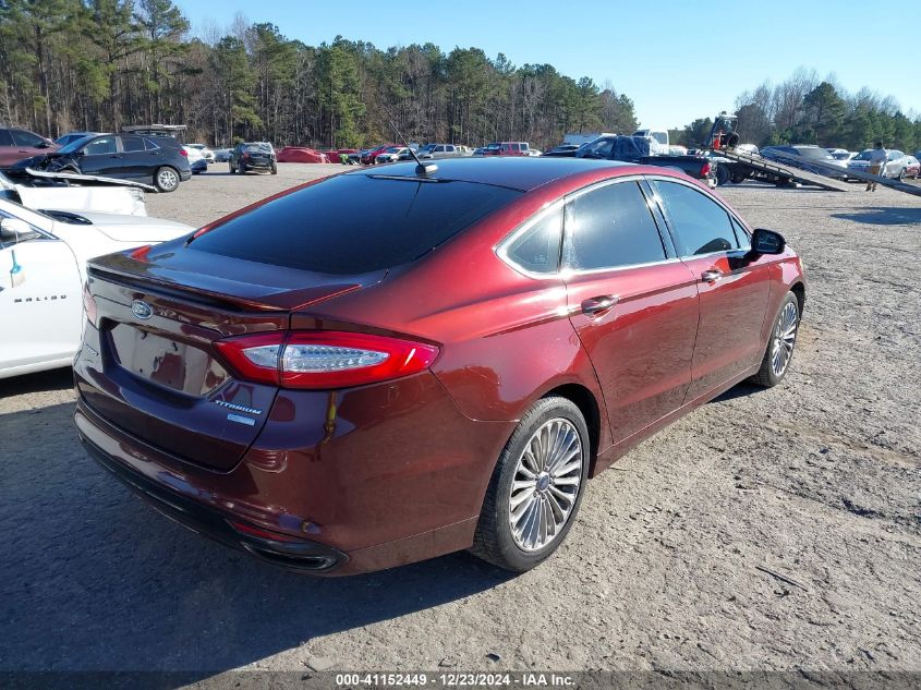 VIN 3FA6P0K91GR390947 2016 Ford Fusion, Titanium no.4