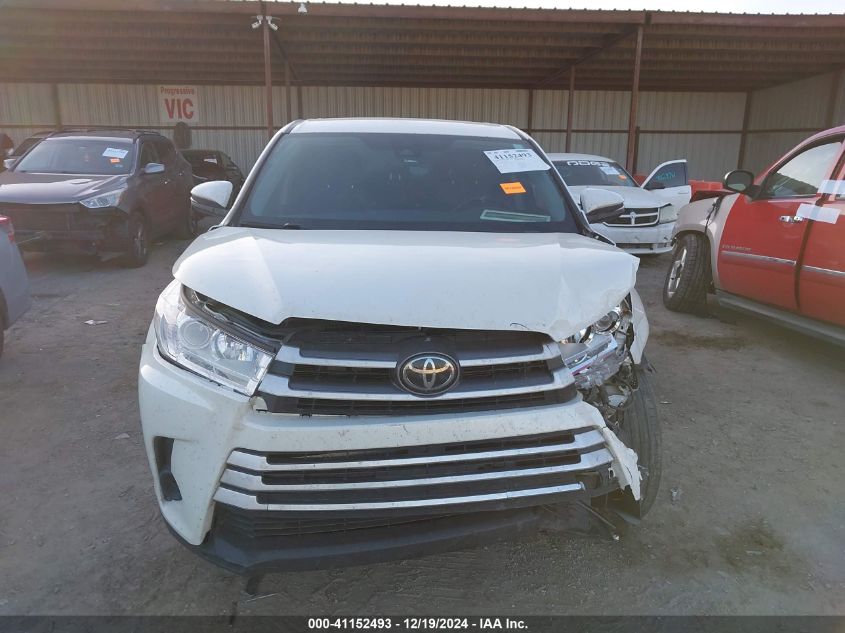 2019 Toyota Highlander Le VIN: 5TDZZRFH4KS313051 Lot: 41152493