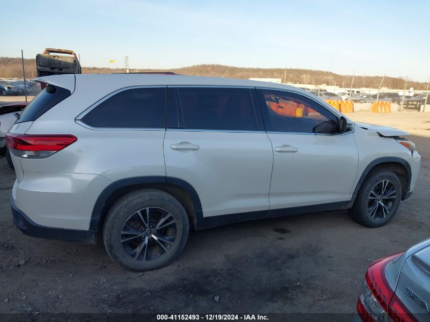 2019 Toyota Highlander Le VIN: 5TDZZRFH4KS313051 Lot: 41152493