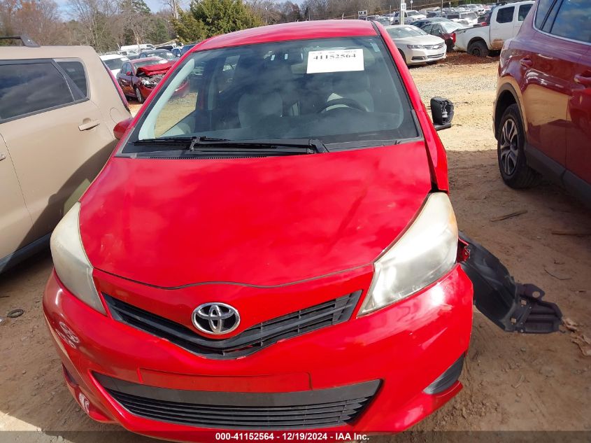 2013 TOYOTA YARIS VIN: JTDKTUD39DD548573