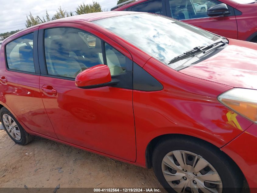 2013 TOYOTA YARIS VIN: JTDKTUD39DD548573