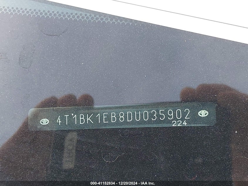 2013 TOYOTA AVALON PREMIUM/TOURING/LIMITED - 4T1BK1EB8DU035902