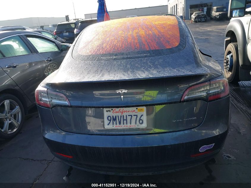 2018 Tesla Model 3 Long Range/Performance VIN: 5YJ3E1EB6JF188329 Lot: 41152951