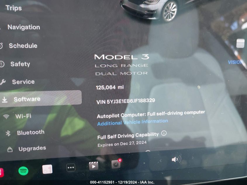 2018 TESLA MODEL 3 LONG RANGE/PERFORMANCE - 5YJ3E1EB6JF188329