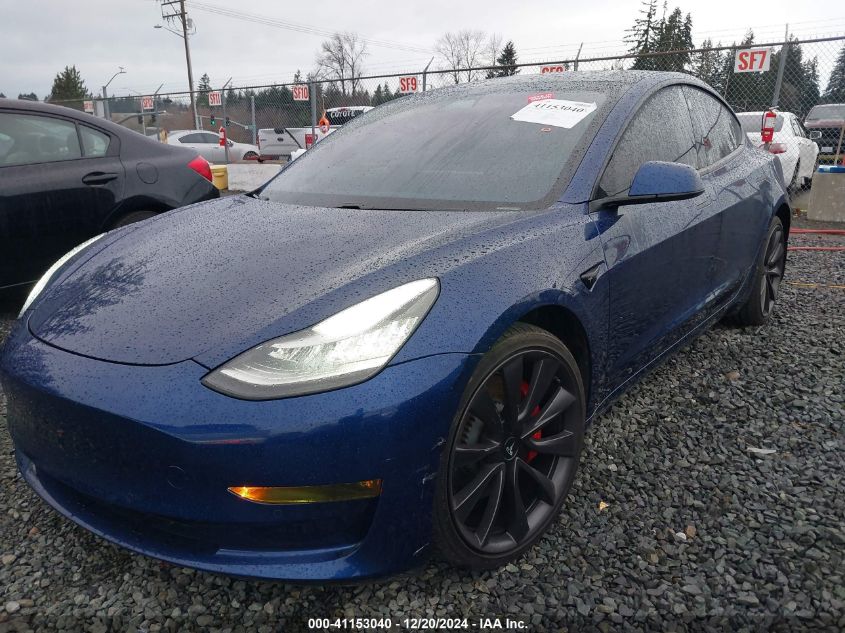 2020 Tesla Model 3 Performance Dual Motor All-Wheel Drive VIN: 5YJ3E1EC7LF647086 Lot: 41153040