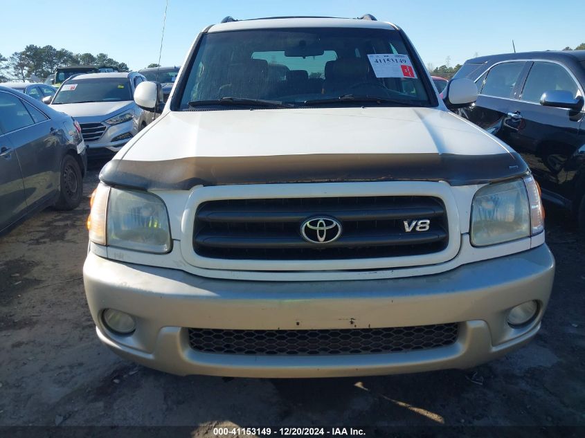 2002 Toyota Sequoia Sr5 V8 VIN: 5TDZT34A72S071876 Lot: 41153149