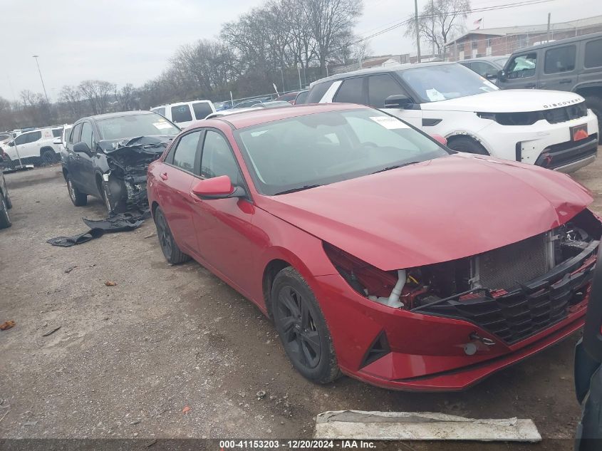 2021 Hyundai Elantra Hybrid Blue VIN: KMHLM4AJ2MU011866 Lot: 41153203