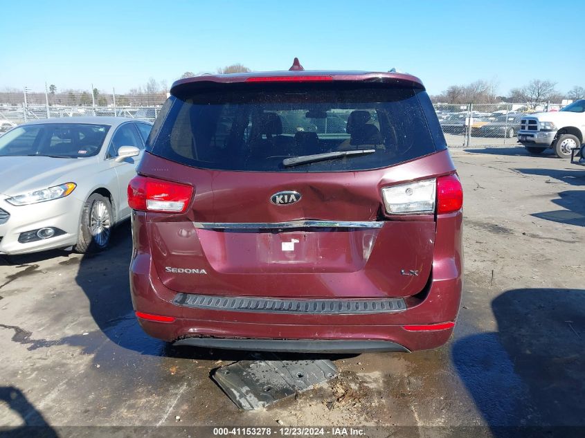 2015 Kia Sedona Lx VIN: KNDMB5C19F6052133 Lot: 41153278