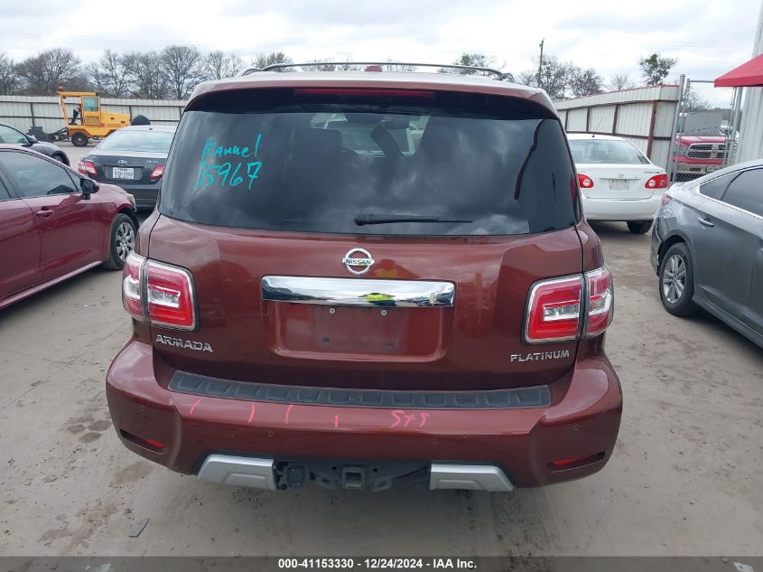 2018 Nissan Armada Platinum VIN: JN8AY2ND8J9059318 Lot: 41153330