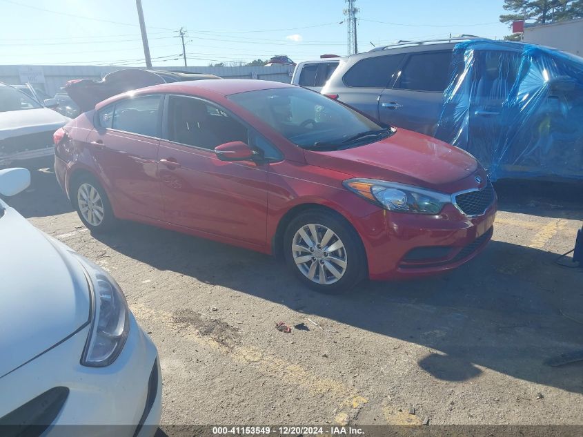 VIN KNAFX4A66E5249362 2014 KIA FORTE no.1