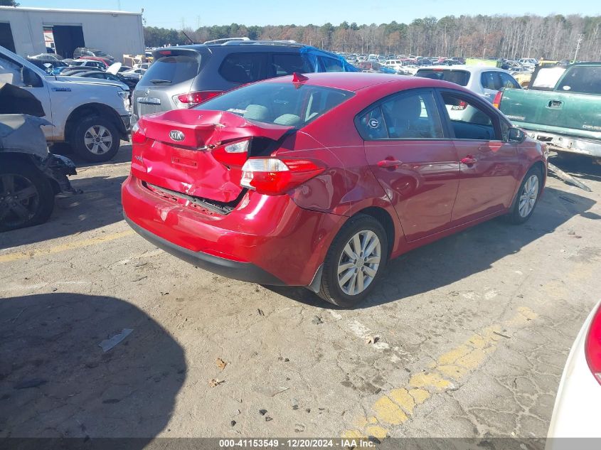 VIN KNAFX4A66E5249362 2014 KIA FORTE no.4