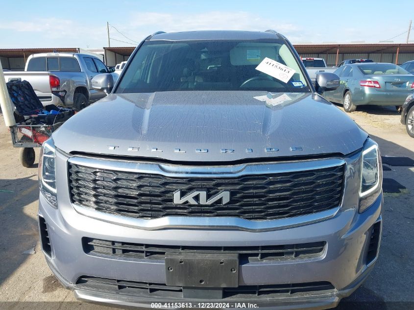 2022 Kia Telluride S VIN: 5XYP6DHC3NG245444 Lot: 41153613