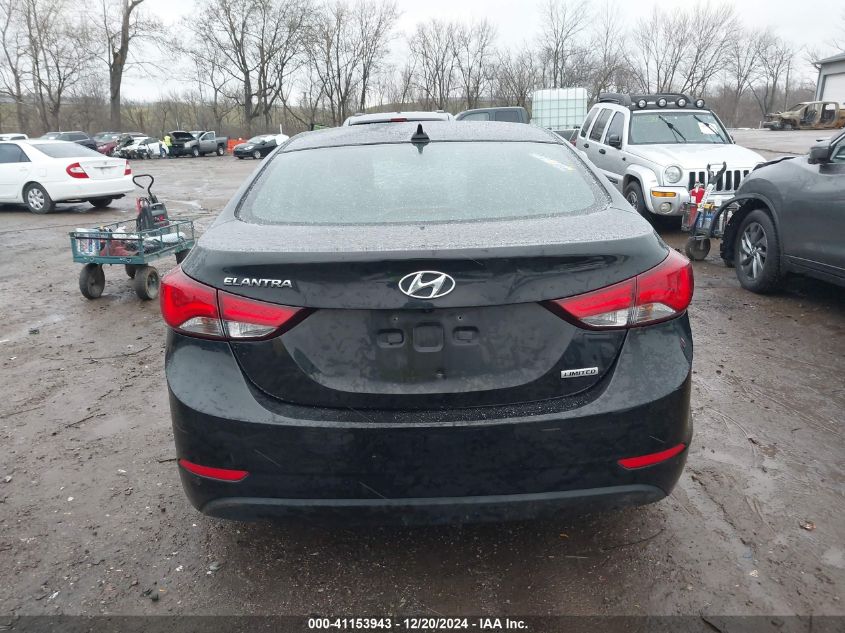 2015 Hyundai Elantra Limited VIN: 5NPDH4AE2FH562957 Lot: 41153943