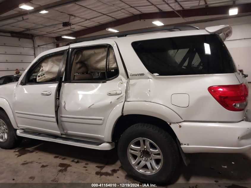 2007 Toyota Sequoia Limited V8 VIN: 5TDBT48A57S277528 Lot: 41154010