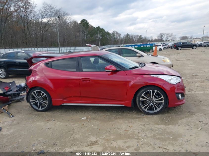 2016 Hyundai Veloster Turbo VIN: KMHTC6AE3GU258724 Lot: 41154223