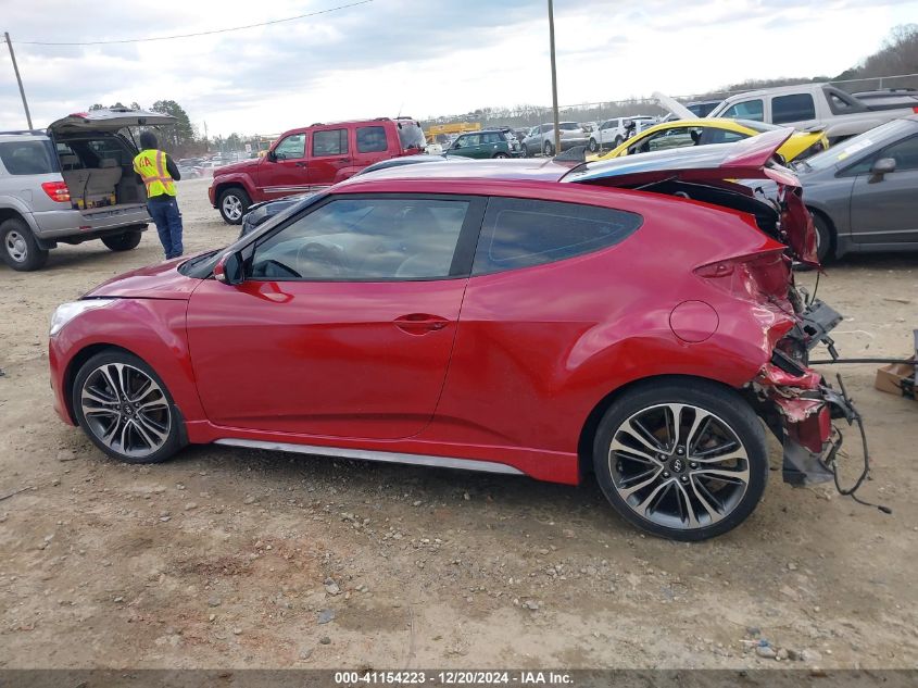 2016 Hyundai Veloster Turbo VIN: KMHTC6AE3GU258724 Lot: 41154223