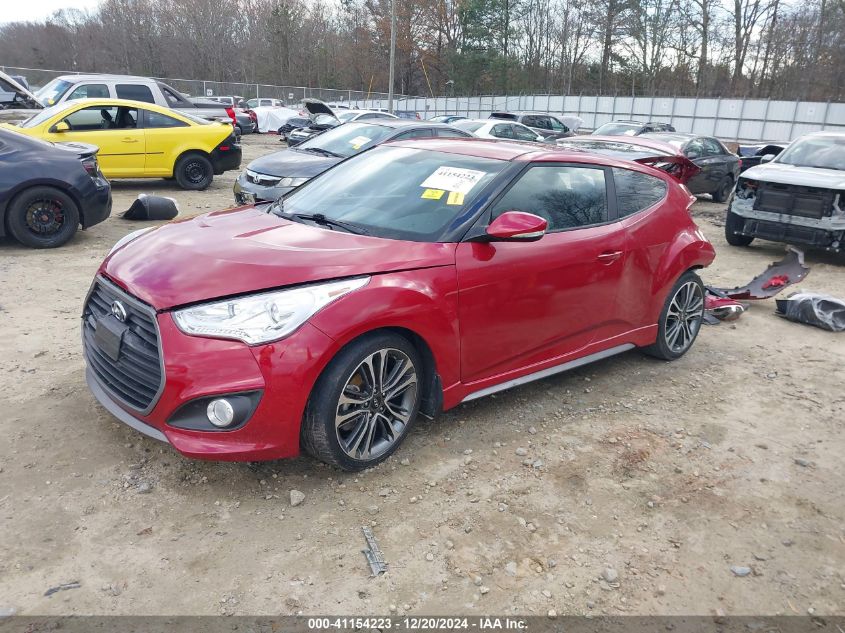 VIN KMHTC6AE3GU258724 2016 Hyundai Veloster, Turbo no.2