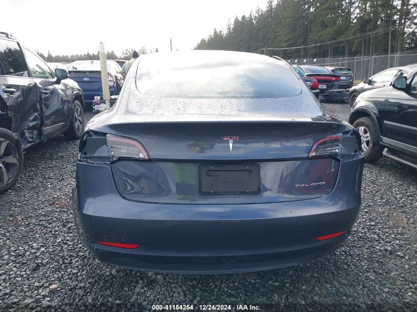 2022 TESLA MODEL 3 LONG RANGE DUAL MOTOR ALL-WHEEL DRIVE - 5YJ3E1EBXNF138815