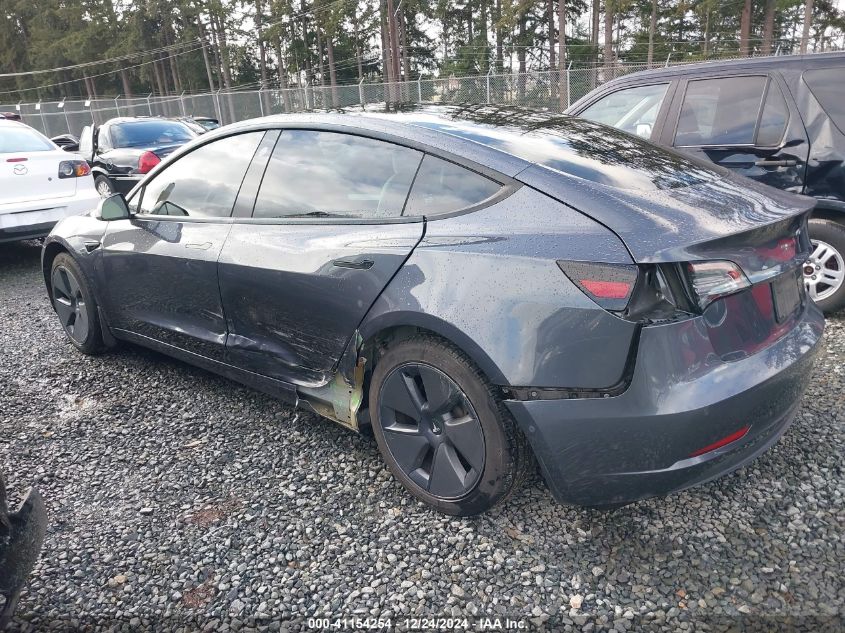 VIN 5YJ3E1EBXNF138815 2022 Tesla Model 3, Long Rang... no.3