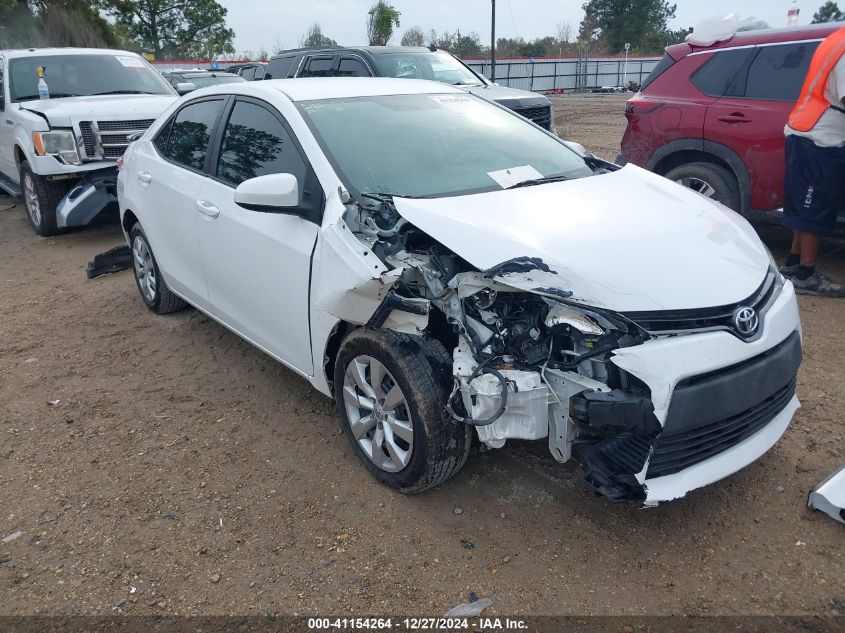 2016 TOYOTA COROLLA