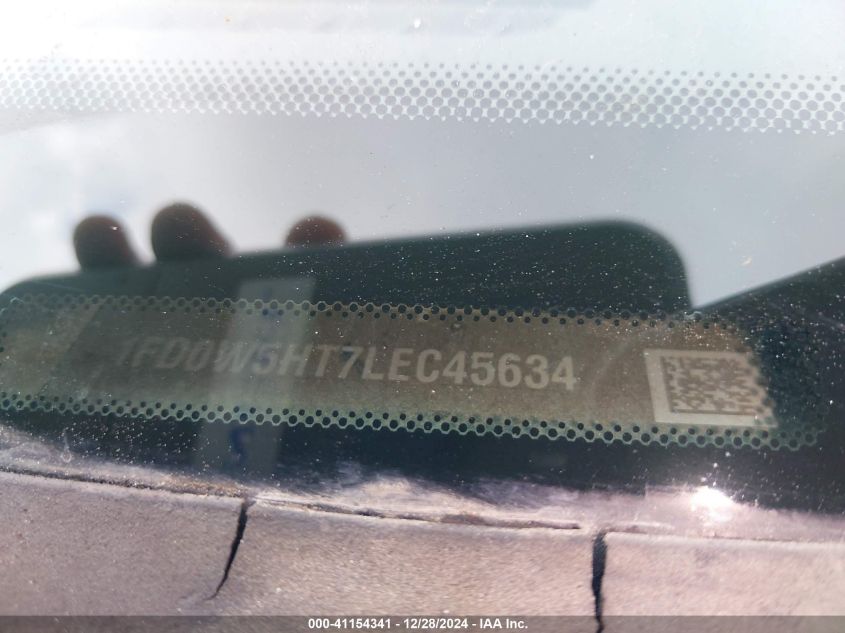 2020 Ford F-550 Chassis Xl VIN: 1FD0W5HT7LEC45634 Lot: 41154341