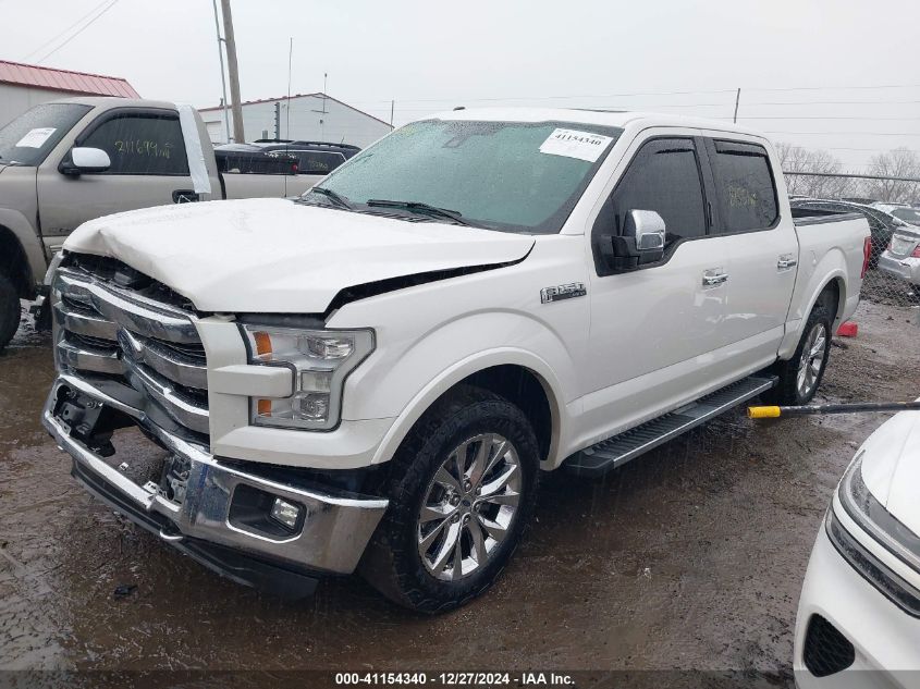 2015 FORD F-150 LARIAT - 1FTEW1EF4FFC90837