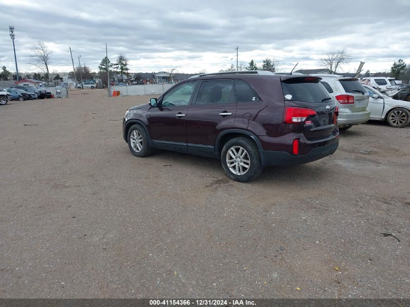 VIN 5XYKT4A65EG482301 2014 KIA SORENTO no.3