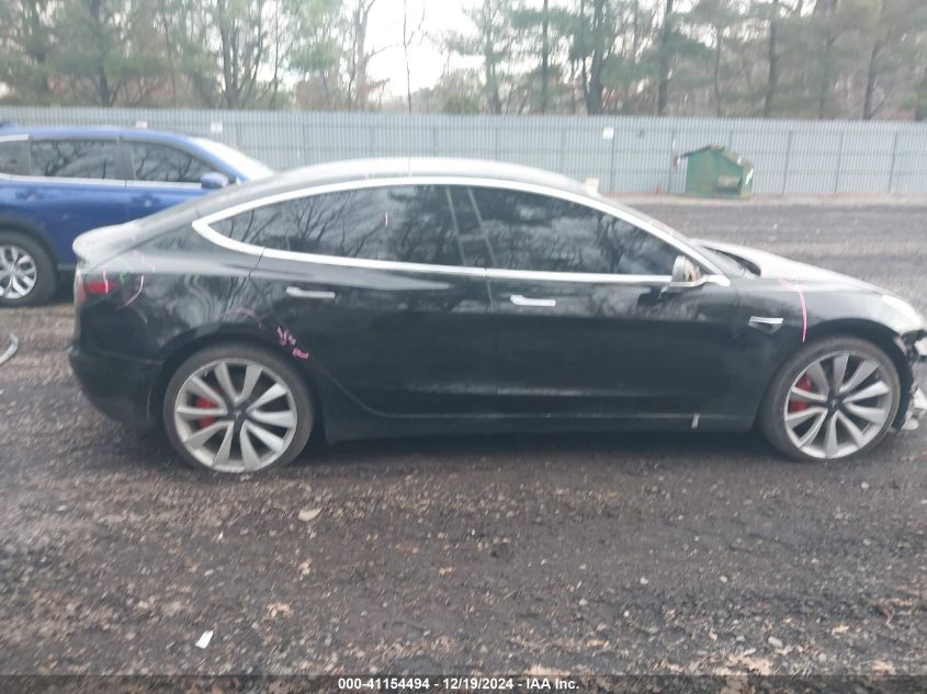 2019 Tesla Model 3 Long Range/Performance VIN: 5YJ3E1EB4KF434215 Lot: 41154494