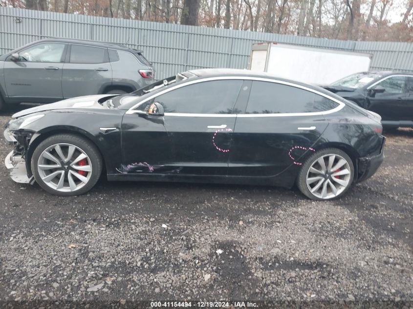 2019 Tesla Model 3 Long Range/Performance VIN: 5YJ3E1EB4KF434215 Lot: 41154494