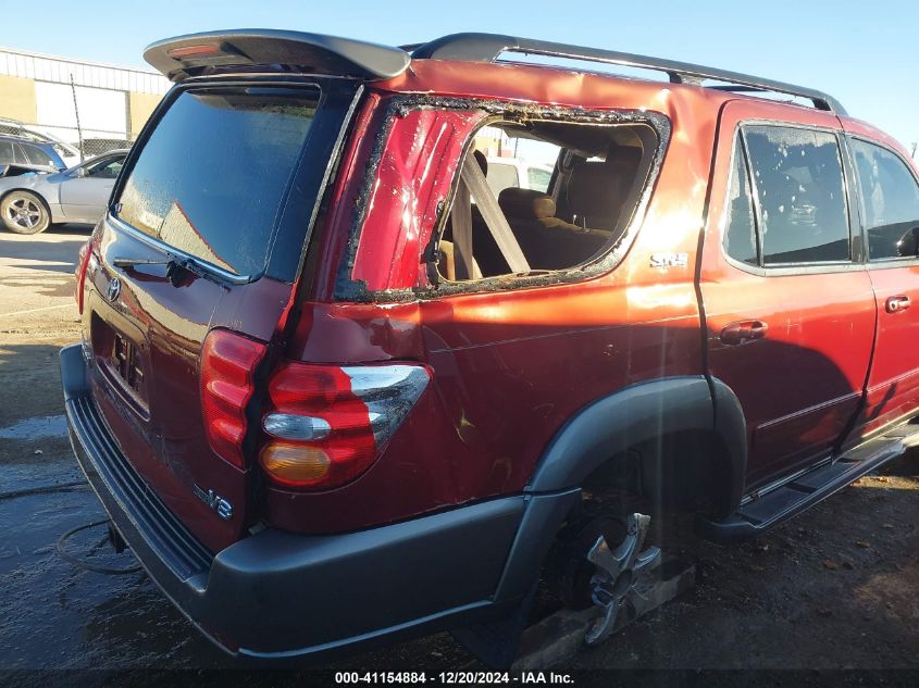 2004 Toyota Sequoia Sr5 V8 VIN: 5TDZT34A94S227998 Lot: 41154884