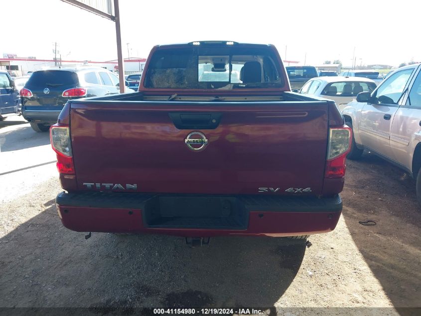 2017 Nissan Titan Sv VIN: 1N6AA1E54HN500850 Lot: 41154980