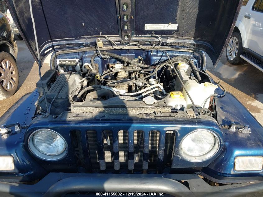 2001 Jeep Wrangler Sport VIN: 1J4FA49S21P363387 Lot: 41155002