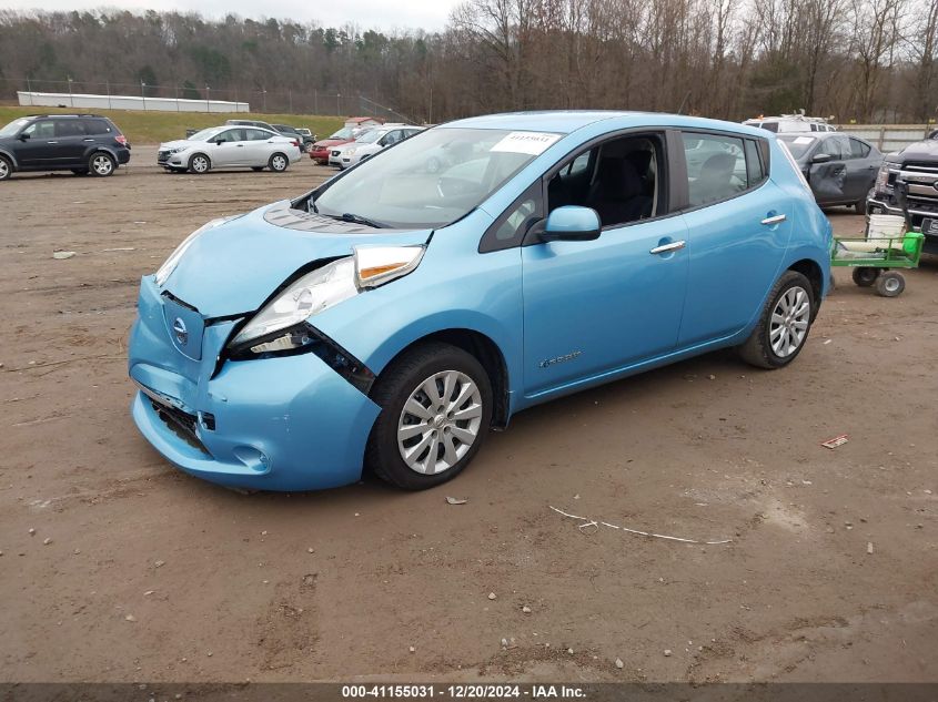 VIN 1N4AZ0CP7FC331593 2015 Nissan Leaf, S no.2