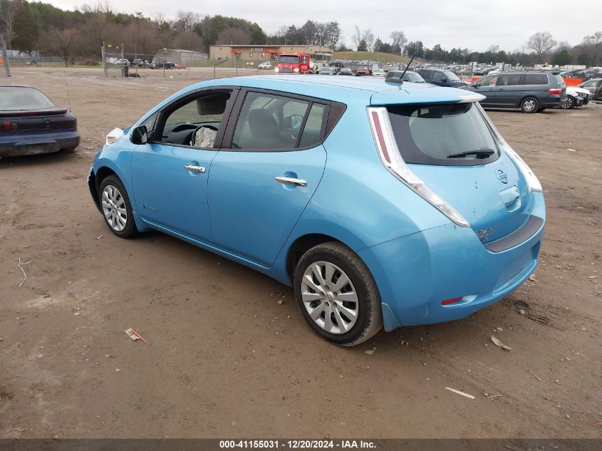 VIN 1N4AZ0CP7FC331593 2015 Nissan Leaf, S no.3