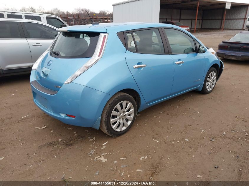 VIN 1N4AZ0CP7FC331593 2015 Nissan Leaf, S no.4