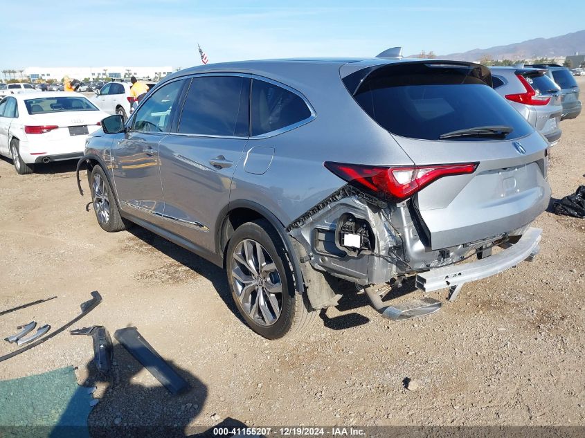 VIN 5J8YD9H49NL004560 2022 ACURA MDX no.3