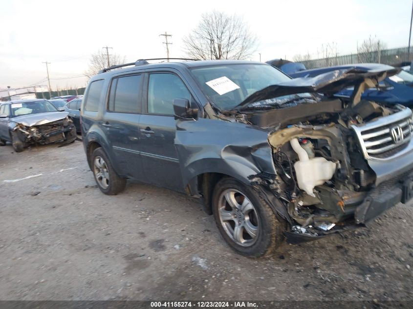 VIN 5FNYF4H54DB017092 2013 Honda Pilot, Ex-L no.1