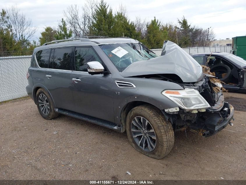 2017 Nissan Armada Sl VIN: JN8AY2ND9H9009098 Lot: 41155671