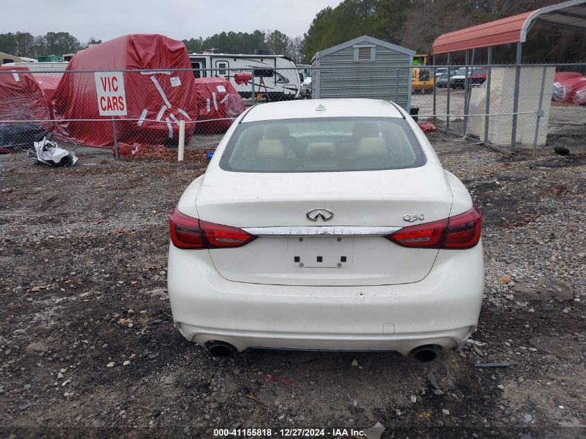 2018 Infiniti Q50 3.0T Luxe VIN: JN1EV7APXJM353886 Lot: 41155818