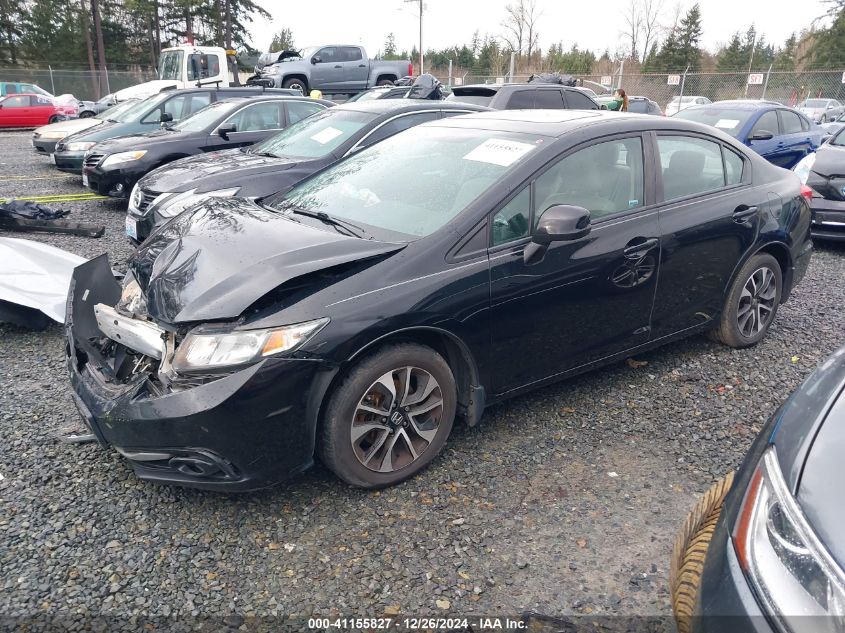 VIN 19XFB2F94DE204464 2013 Honda Civic, Ex-L no.2