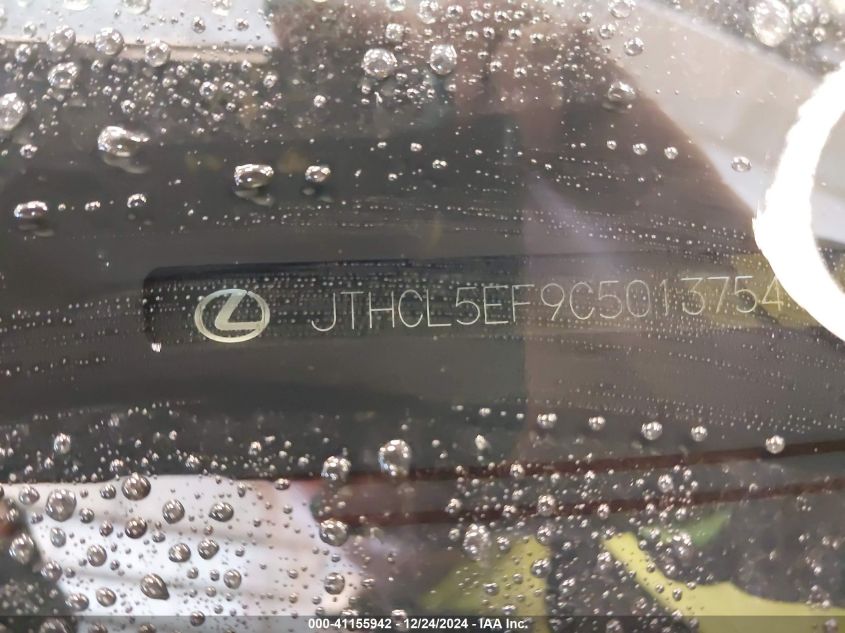 2012 Lexus Ls 460 VIN: JTHCL5EF9C5013754 Lot: 41155942