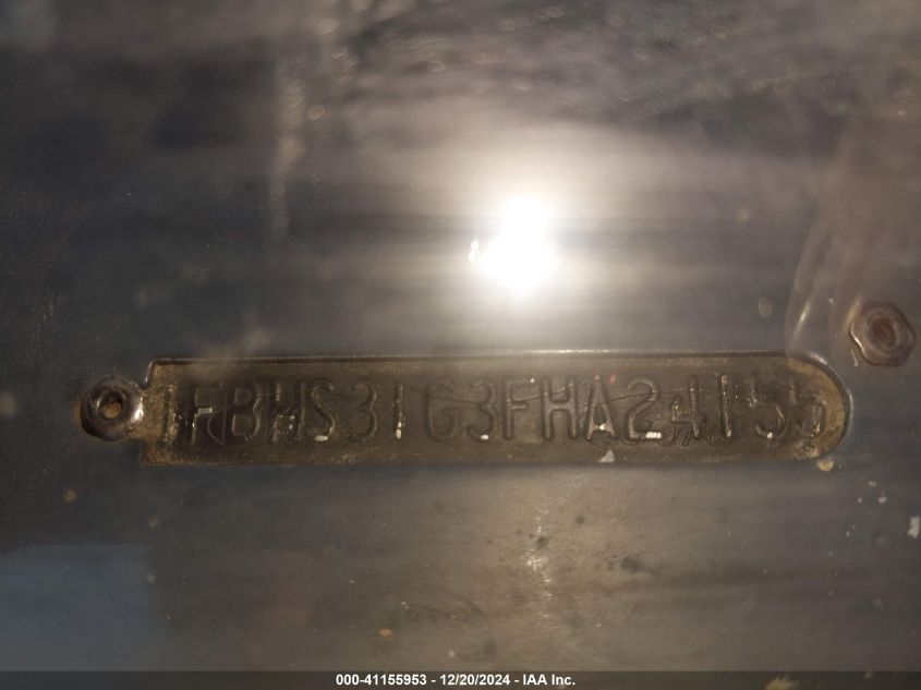 1985 Ford Econoline E350 Super Duty VIN: 1FBHS31G3FHA24155 Lot: 41155953