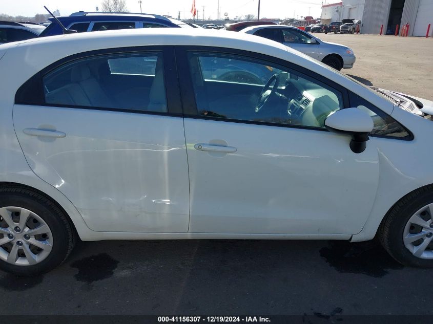 2014 Kia Rio Lx VIN: KNADM5A37E6353784 Lot: 41156307