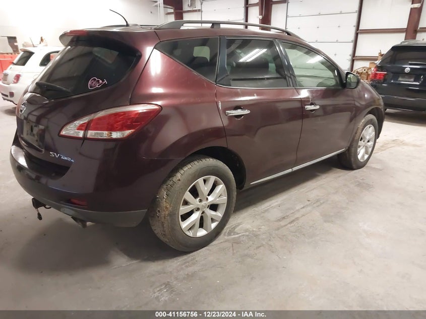 2013 NISSAN MURANO VIN: JN8AZ1MW0DW315659