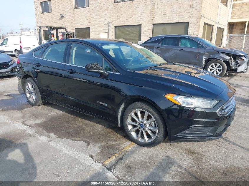 VIN 3FA6P0LUXHR385461 2017 Ford Fusion, Hybrid SE no.1